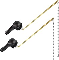 Vista 12 de Hygie Rinse Kit de repuesto de mango de inodoro de metal, ajuste frontal universal, palanca de inodoro compatible con estándar americano/Glacier