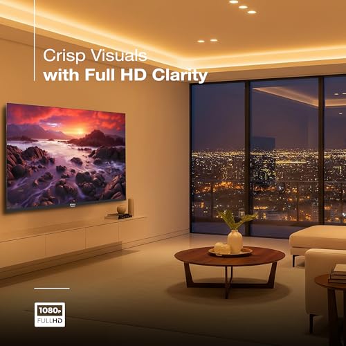 Image of SANSUI 109cm (43) Full HD Collita Smart TV with IPS Panel, Dolby Audio, Surround Sound, 60Hz Refresh Rate, Coolink JSW43CSFHD (Black)