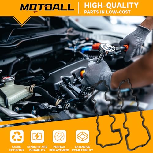Image of MOTOALL 1120160221 Engine Valve Cover Gasket Fit for Mercedes Benz E280 E320 C240 C280 S320 S350 ML320 ML350 01-06 for Chrysler Crossfier 2004-2008 Replaces 1120160321
