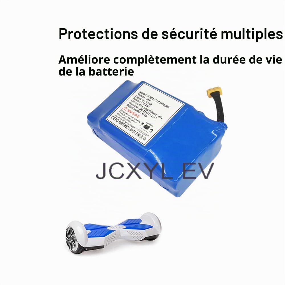 Batterie Lithium-ION 36 V 4,4 Ah pour Hoverboard électrique (10S2P) 36 V 4 400 mAh pour trottinettes électriques et Planches Auto-équilibrées