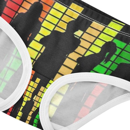 Girls' Underpants Kids Cotton Underwear Panties Briefs For Girl Age 2-8 Years Colorful Block Character Background4