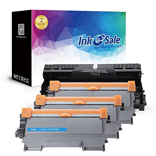 INK E-SALE Compatible Brother DR420 Drum & TN450 Toner Cartridge for Brother HL-2240 HL-2240D HL-2270DW HL-2280DW MFC-7360N MFC-7460DN MFC-7860DW DCP-7060D DCP-7065DN Printer (3 Toners + 1 Drum)