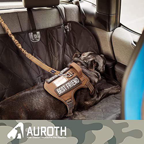 AUROTH Heavy Duty Bungee Dog Leash for Large Breed Dogs, No Pull for Shock Absorption with Car Seat Belt, 2 Padded Handles 4.5Foot 6Foot Training Dog Leash Army Yellow - Image 6