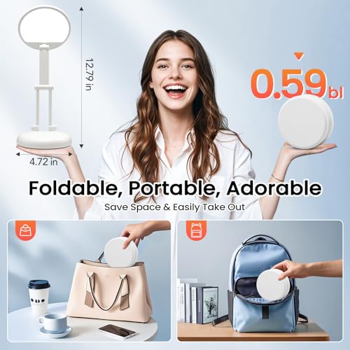 One Fire Cordless Desk Lamp for College Dorm Room,Dimmable Battery Powered Lights,3600mAh Rechargeable Wireless Table Lamp,Small Mini Lamp&Portable Classroom Light for Dorm,Bed,Reading,Home,Nail,Craft - Image 4