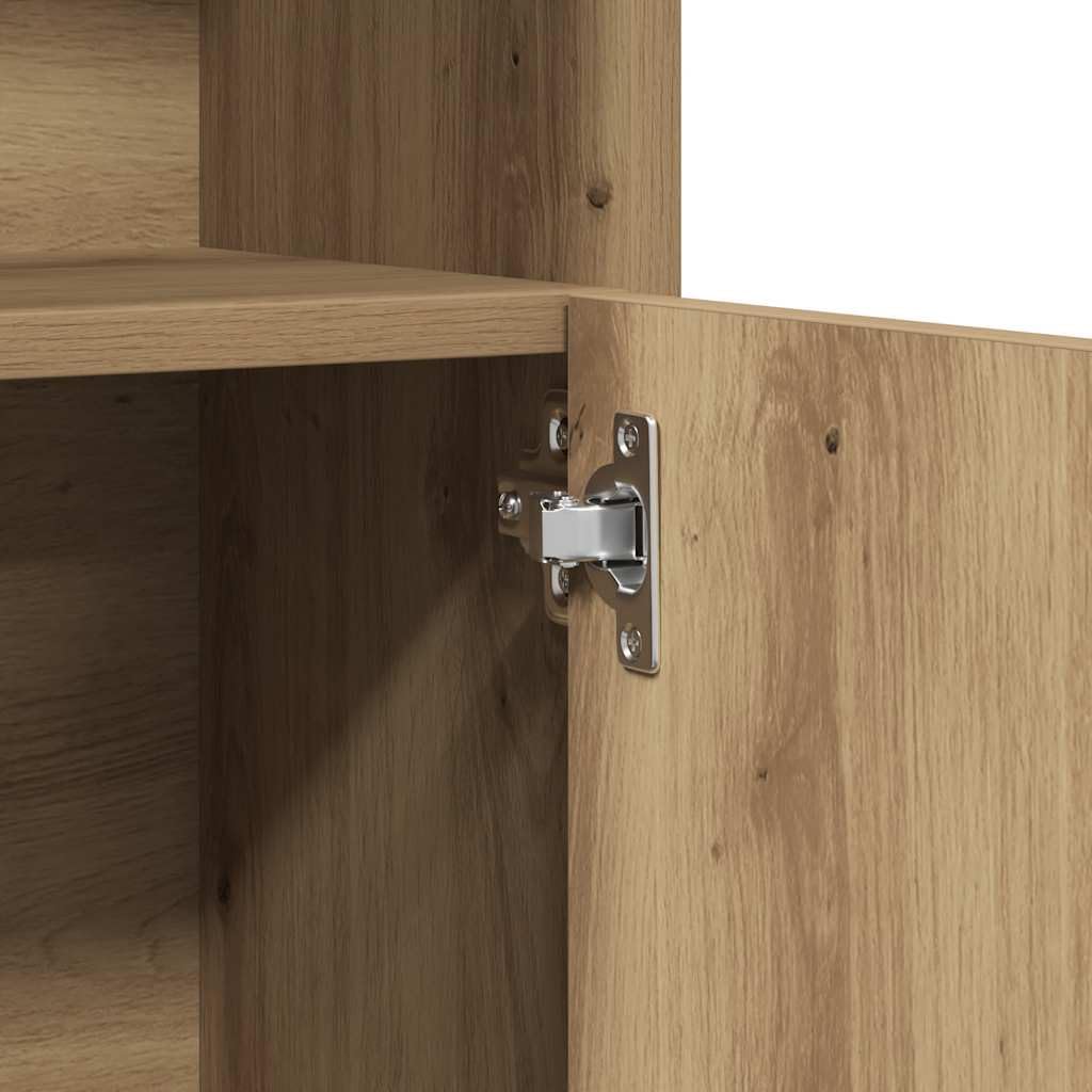 vidaXL Mueble de baño Artisan Oak 32x25,5x190 cm Madera de ingeniería