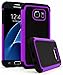 Galaxy S7 Case, Bastex Heavy Duty Slim Fit Hybrid Armor Premium Dual Shock Rubber Silicone Cover with Hard Protective Case for Samsung Galaxy S7 (Purple)