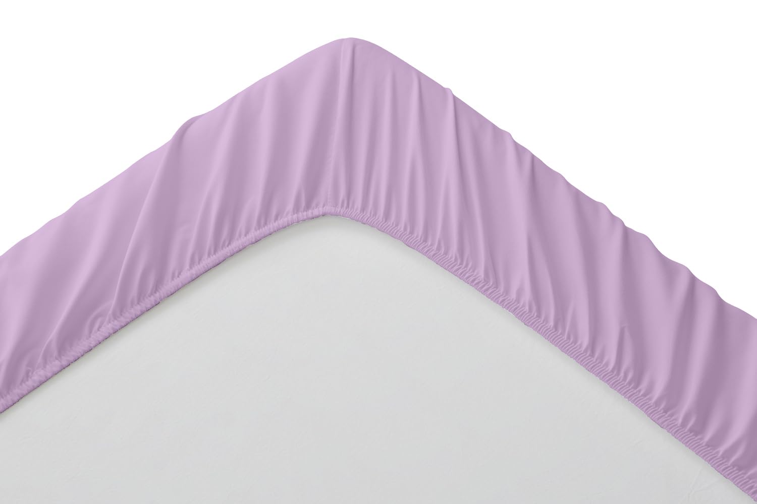 Lenzuolo Con Angoli 90x190x33cm - Microfibra Morbida, Lilla - Foto 9