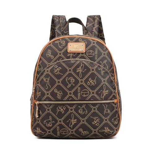 Image of JULIE FERRARO Small Backpack Purse for Ladies Women Fashion Multi Pockets Daypacks with Front Zip Pocket