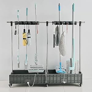 Generic Mopp-Besenhalter Wagen mit 2 Spülbecken