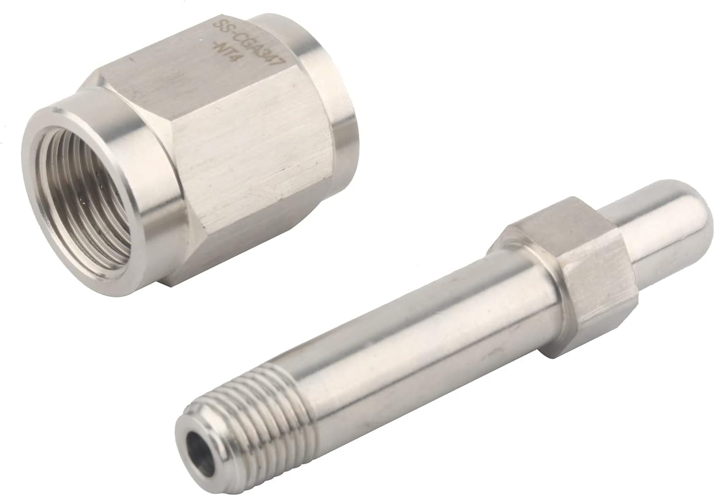 Universal SCBA Firefighting CGA347 Regulator Inlet Nut & Nipple Adapter Air Tool Inlet Bottle Fittings