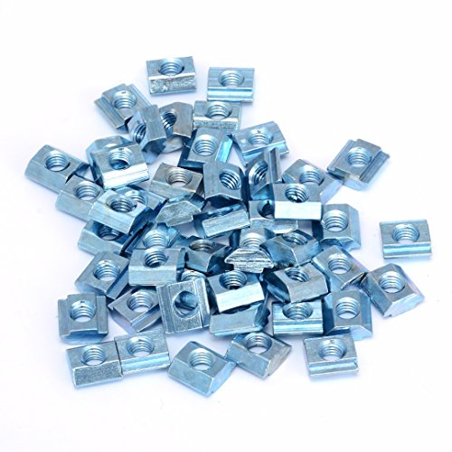 Preisvergleich Produktbild 50pcs M5 T-Nutensteine Muttern Gewinde Aluminium Slots Profil (M5)
