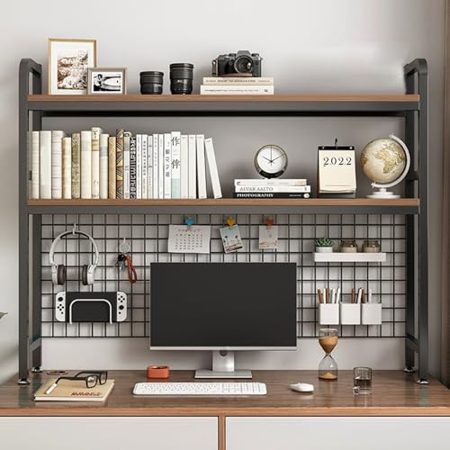 Bibliothèque de bureau à 3 niveaux et étagère de rangement