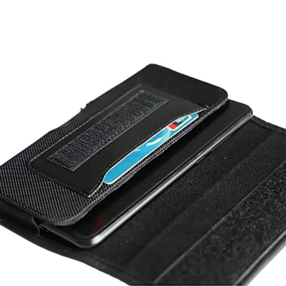 Pouch Case Compatible for Nokia G310 5G Card Pocket Phone Holster Pouch Belt Clip with Screen Protector (Horizontal Pocket Pouch +Tempered Glass)