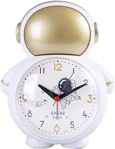 Miniatura 7 de Reloj de mesa de astronauta, reloj despertador brillante para niños, estudiantes, decoración de habitación de niños, relojes de noche, reloj de