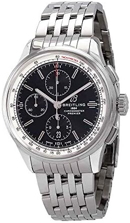 Breitling Premier Chronograph Automatic Chronometer Black Dial Men’s Watch A13315351B1A1