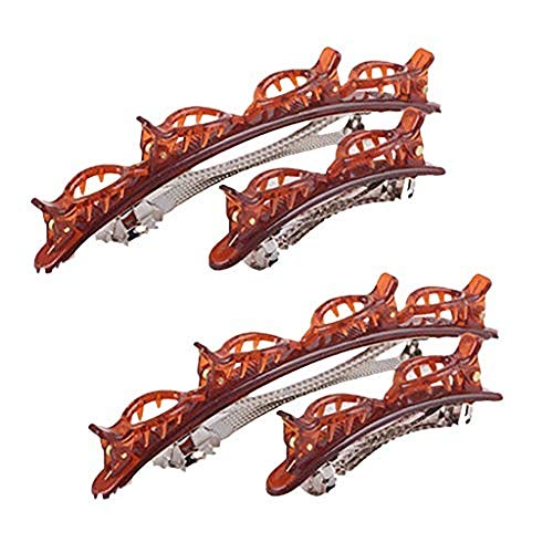 YIXIN - Diadema para el pelo, doble flequillo, doble capa, trenza, horquilla para mujer, clip para el pelo, multicapa para tejer el pelo (café)