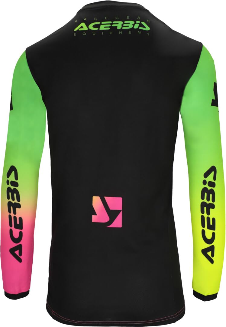 Acerbis MX J-Track Stabi Maglia Motocross, Multicolore, XL