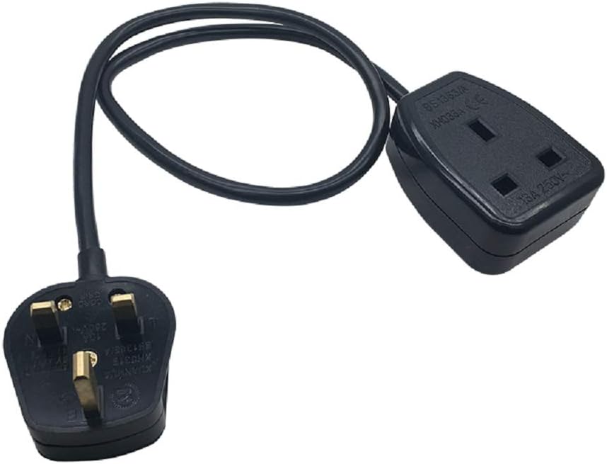 Amazon.com: Tekit UK British Standard Power M/F Extension cord cable,UK ...