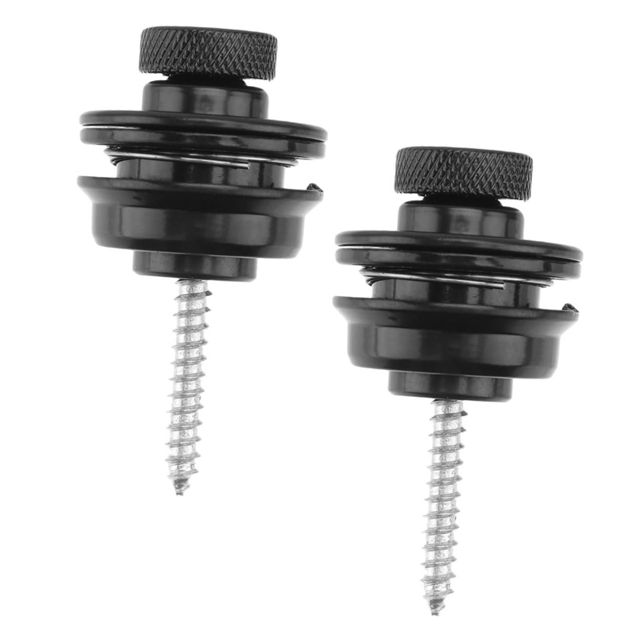 Levemolo 2pcs Guitar Strap Locks Metal Guitar Belt Button Secure Lock for Electric Bass Guitars