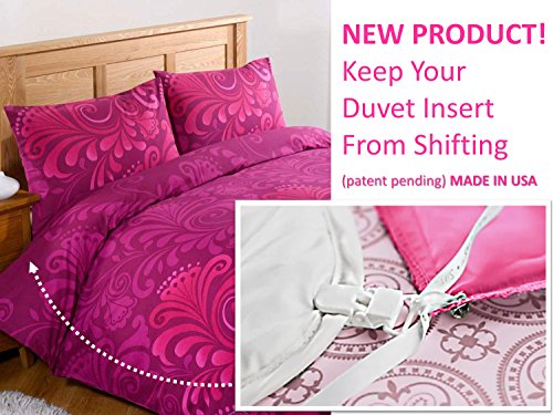NEW! Duvet Clips and Sheet Fasteners- Complete Sleep Tight Bedding System- Includes Duvet
