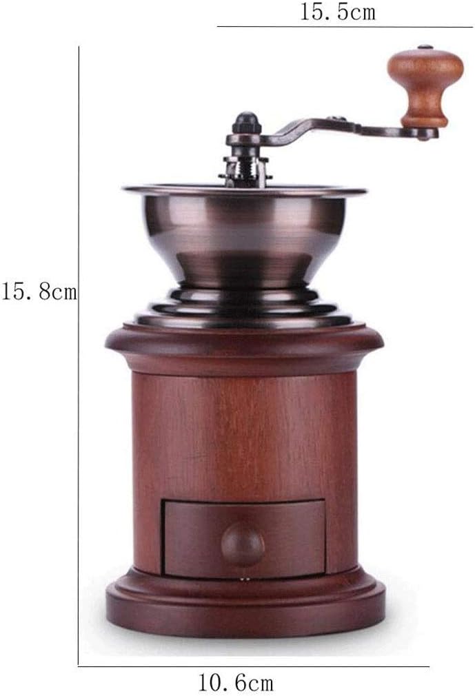 Manual Coffee Grinder Infinitely Adjustable Grind, Stainless Steel Built To Last, Quiet and Portable