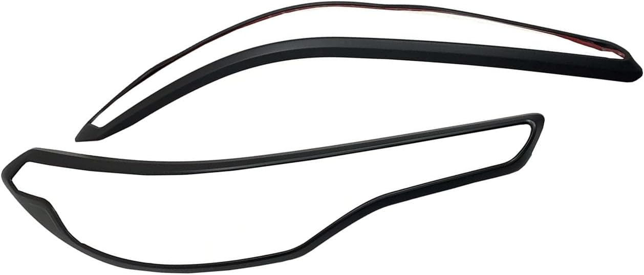Car Headlight Covers,for Toyotya Corolla Cross 2020 2021 2022 2023 2024 2025 Accessories, 2PCS Set Easy Stick-On Installation, Providing a Long-Lasting, Like-New Appearance. (Black)