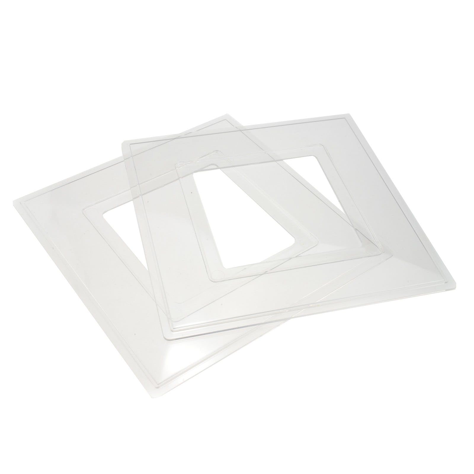 Light Switch Surround Finger Plate Transparent Clear Wall Guard Cover [2 Pack]