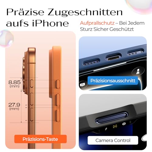 Coque iPhone Pro Max bleu LISEN finition premium silicone