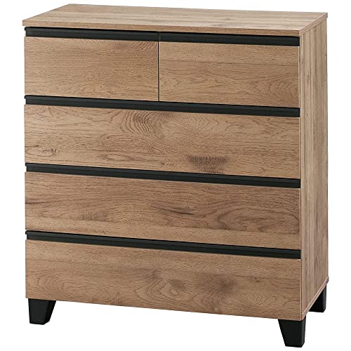 アイリスオーヤマ チェスト 木製 タンス ワイド 棚