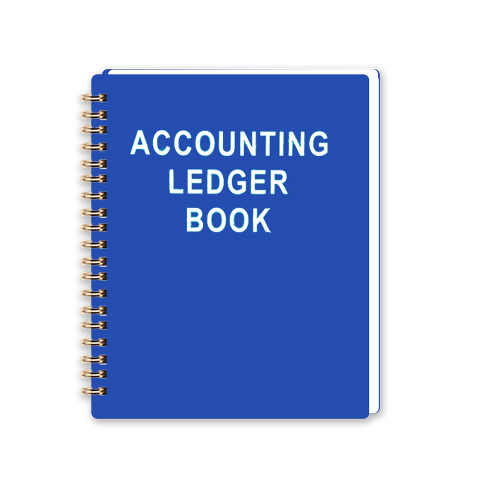 Libro de contabilidad, planificador mensual de presupuesto con rastreador de gastos, color azul