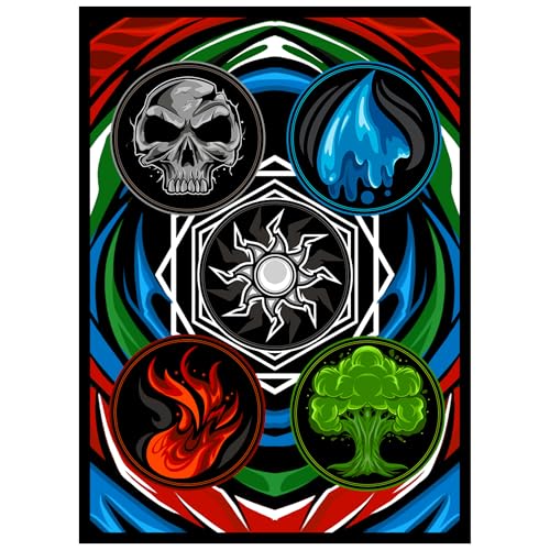 Realm Guard - 100ct Textured Matte TCG/MTG Card Art Sleeves (All 5 Colors)