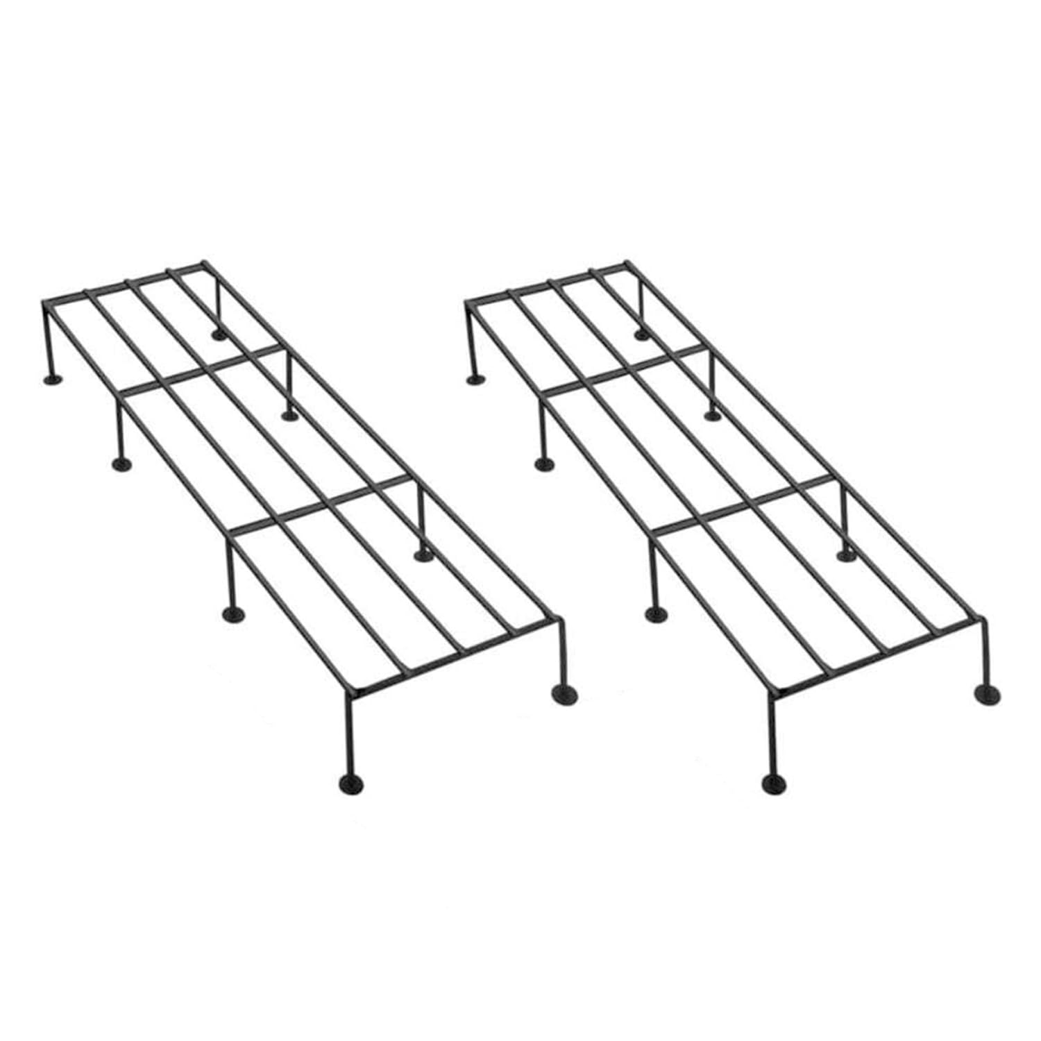 GREEN THUMB STORE Rectangular Indigo Galvanized Metal Plant Stand for Indoor & Outdoor Use - 24 Inches, Ideal for Home Garden, Terrace, Balcony (Pack of 2) (B0CJ32H6GR) Amazon Price History, Amazon Price Tracker