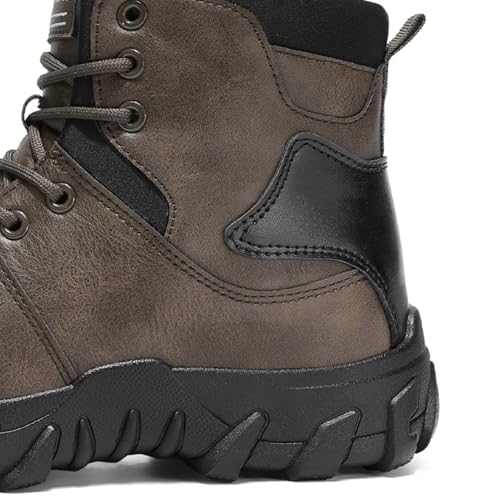 Bottines décontractées homme chocolat 40 2/3 rétro à lacets - 4