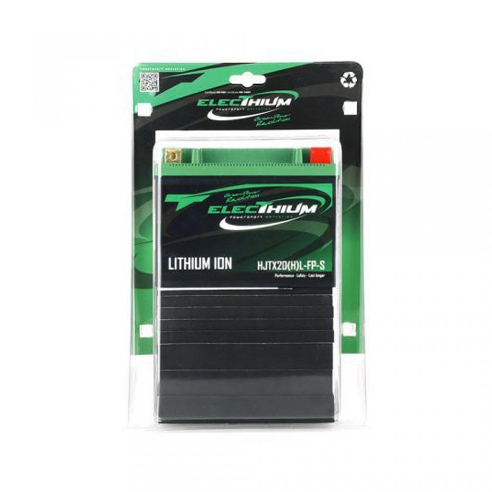 Batterie Lithium Electhium compatible avec Quad Kymco 700 Mxu I 2013 à 2019 HJTX20(H) L-FP-S / YTX20L-BS / 12.8V 7Ah