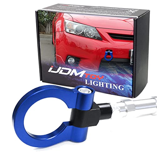 Ijdmtoy Sports Blue Track Racing Style Tow Hook Ring Compatible With Scion 2011-2013 Tc, 2004-2015 Xb/Bb, Made Of Lightweight Aluminum #TOP15