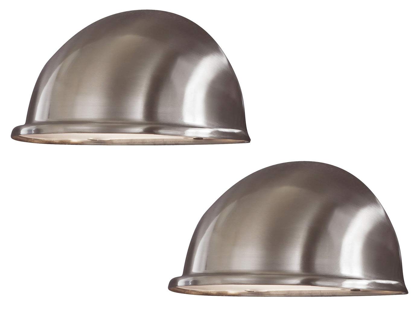 Konstsmide 2er Set Außenwandleuchten Downlight TORINO in Edelstahl, Hausbeleuchtung, 7325-000