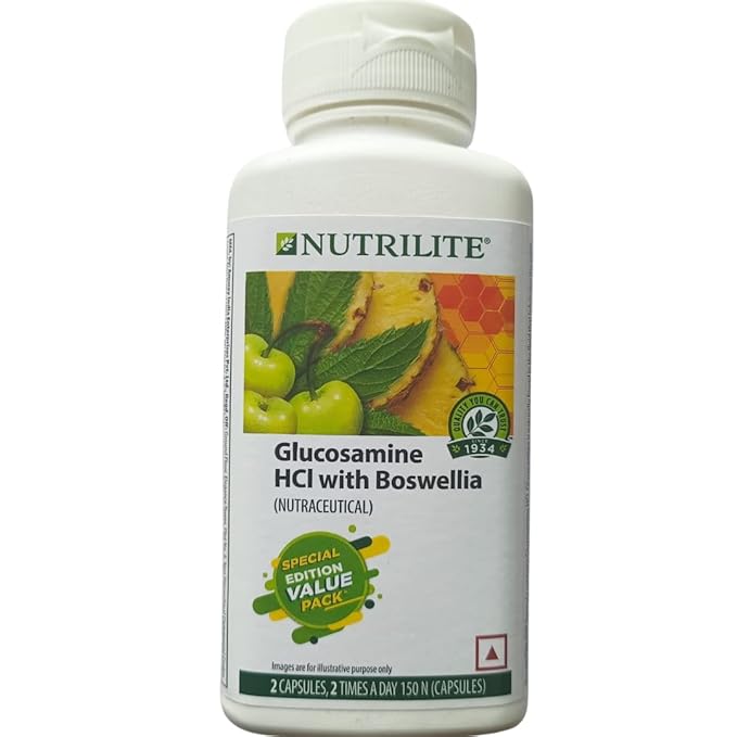 Amway Glucosamine HCL with Boswellia 150 Tablets Extra Value Pack