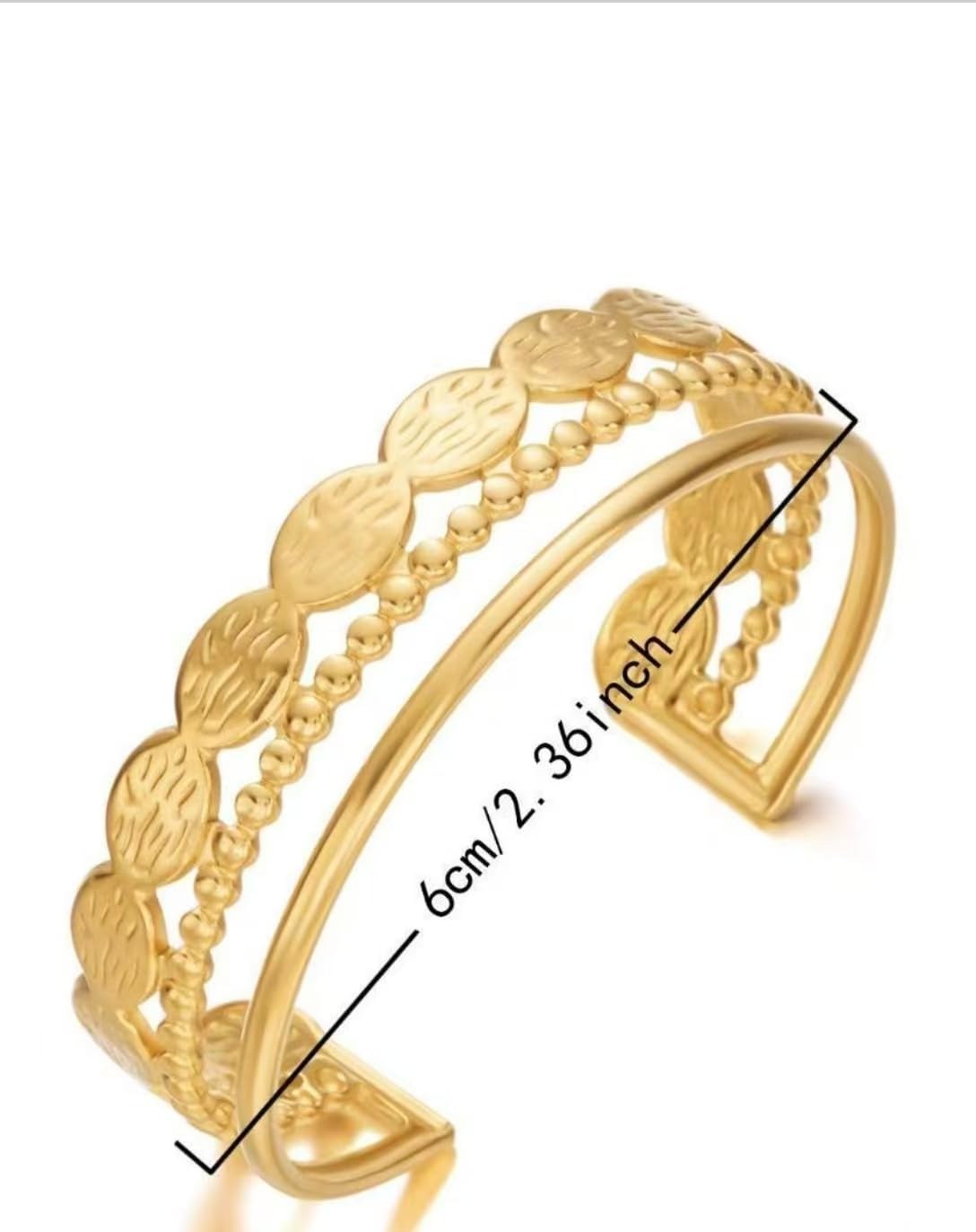 Exquisite and Stylish Gold Bracelet, Fashion Jewelry, Women's Gold Accessories – Ideal Gift for Mom, Wife or Girlfriend - Image 2