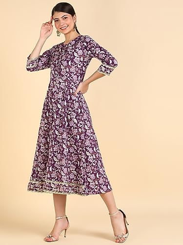 Image of Maaesa Anarkali Kurta Dupatta Set for Women