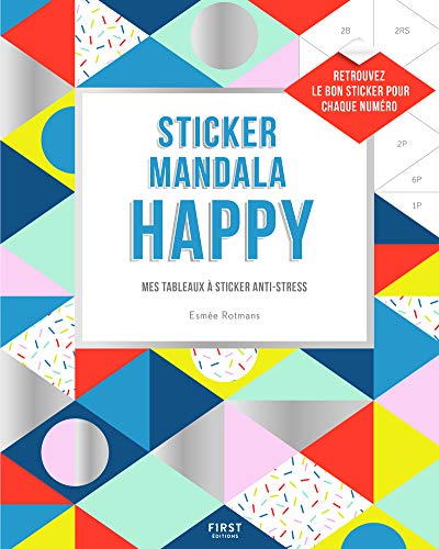 Sticker mandala happy - Mes tableaux à sticker anti-stress
