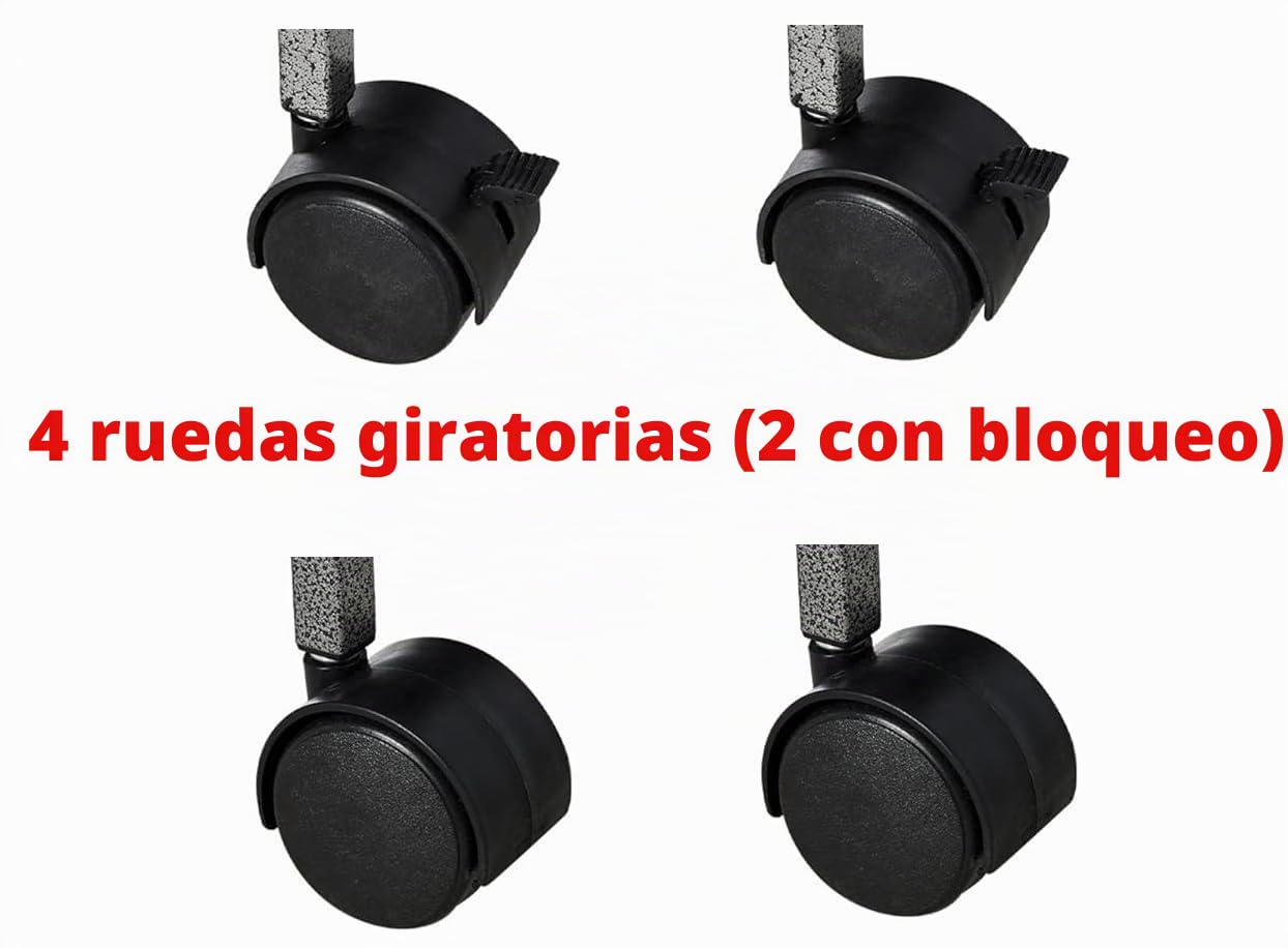 Soporte grande de hierro forjado para loros y pájaros, bandeja extraíble fácil de limpiar, percha, gimnasio de juego, patio de juegos, tazas de alimentación de acero inoxidable, soporte rodante sobre