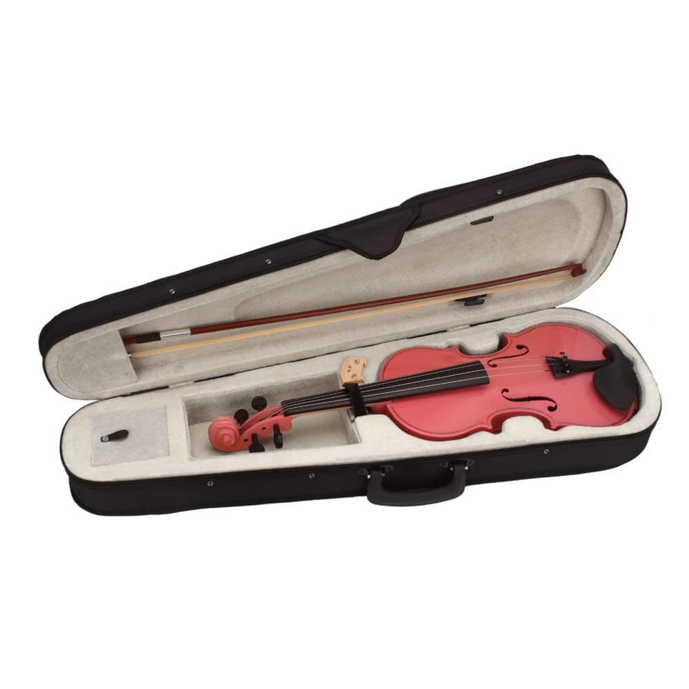 Violino Acustico 4/4 per Principianti, Set di violini, Violino con colofonia, Archetto, Scatola di Stoffa,Navyblue