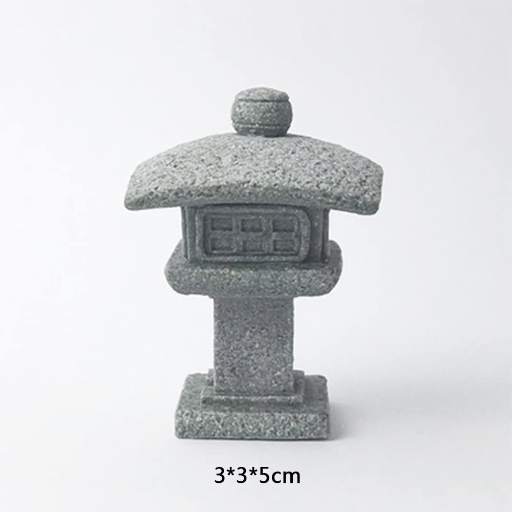 Amazon | Luottus ミニチュア 1/12 ミニ石灯籠 庭 ライト 和風