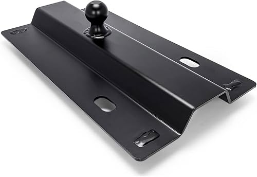 Eaz-Lift 48554 Placa de bola de cuello de cisne para rieles de 5 rueda, 1 paquete