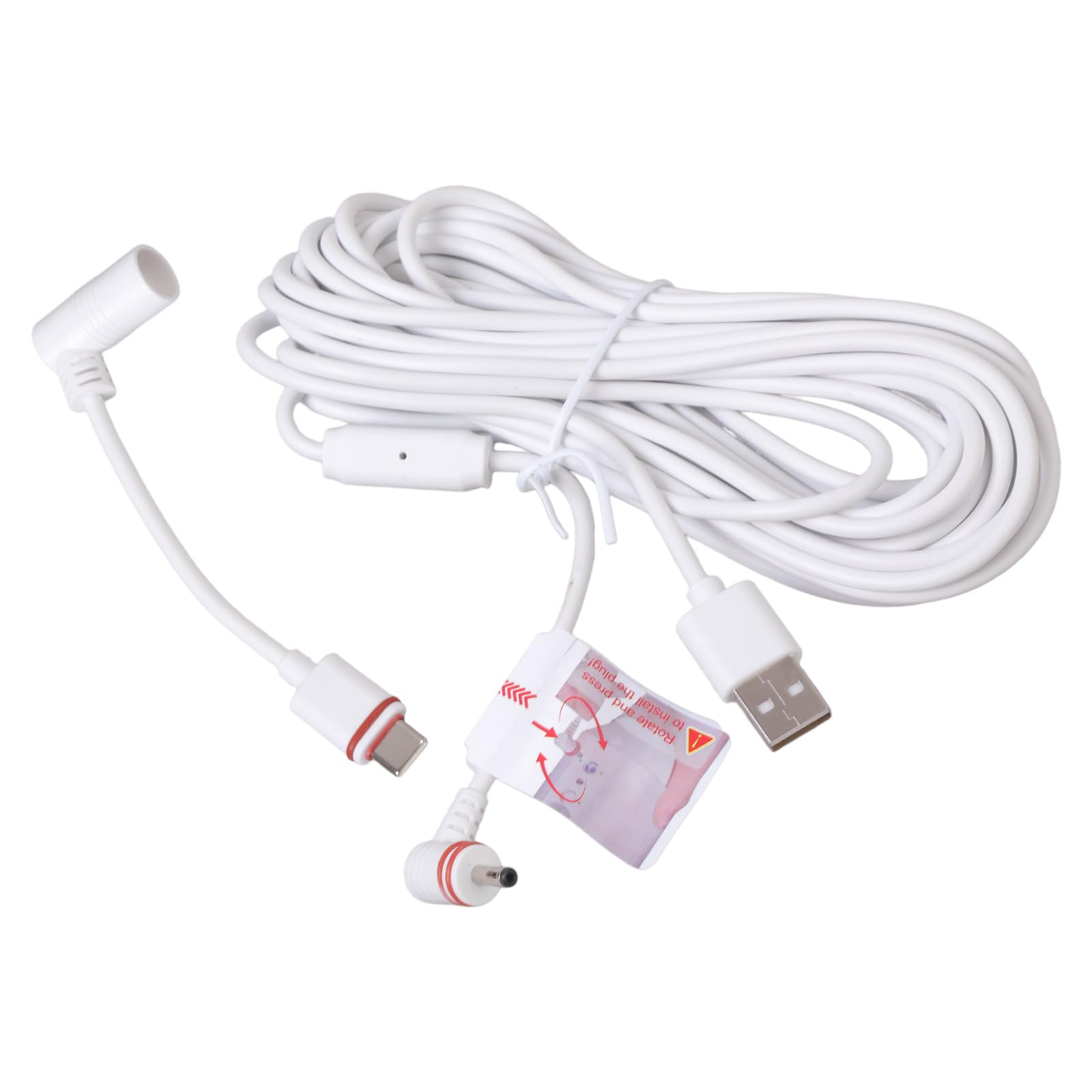 Kalttoy Weatherproof Charging Cable for NEST Cams Offering Flexibility in Camera Placement 5.2m / 7.6m / 10m Flexible Camera Placement