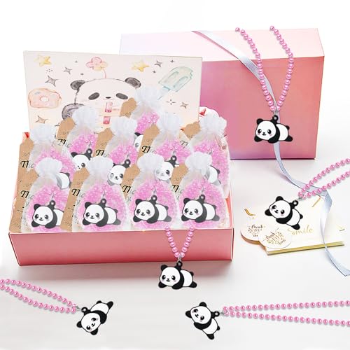 Image of 24 Pack Baby Panda Necklace Party Favors for Animal Themed Baby Shower, Birthday Party, Wedding, School Carnival Rewards, Photography Props, Home Decorations, Classroom Prize