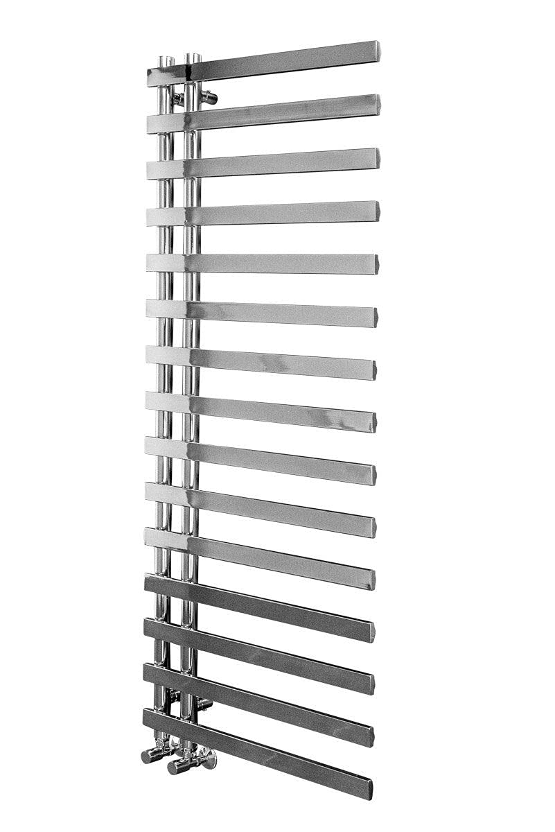 Warmehaus 1600 x 600mm Square Chrome Designer Heated Towel Rail Bathroom Ladder Radiator Warmer - Central Heating Towel Radiator