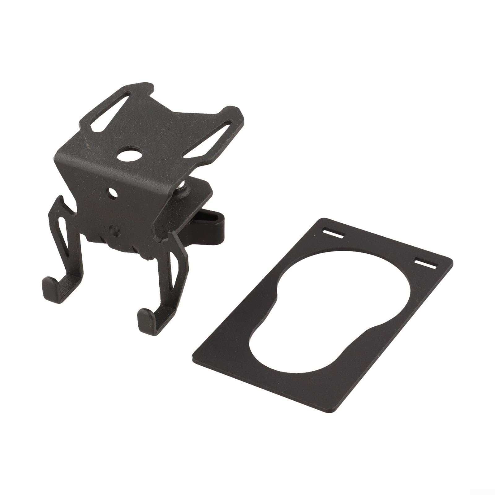 Camping Gas Cartridge Holder, Iron Bottle Hanger with Hook and Opener, Space Saving Clamp for Tables up to 2.5cm, Portable Outdoor Accessory(hook + board)