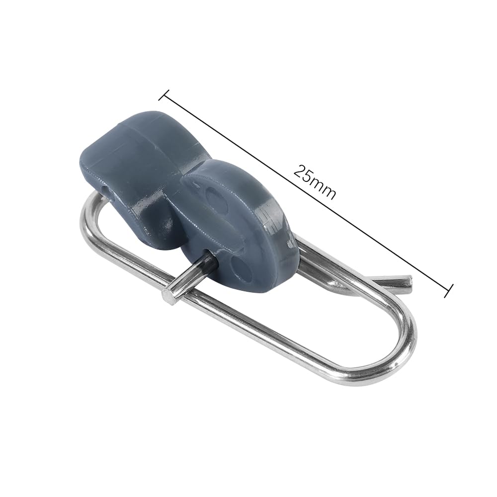 Clips de Impacto para Pesca de Acero Inoxidable, 50 Piezas para Agua Dulce y Salada