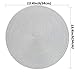 Homcomoda Round Placemats, Insulation Braided Edge Round Table Mats for Dining/Kitchen Table Placemats Set of 6, 13.4